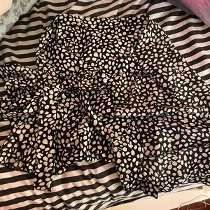 Cheetah wrap skirt